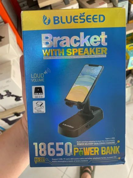 Support Téléphone 3 en 1 Blueseed BS-201 Enceinte PowerBank