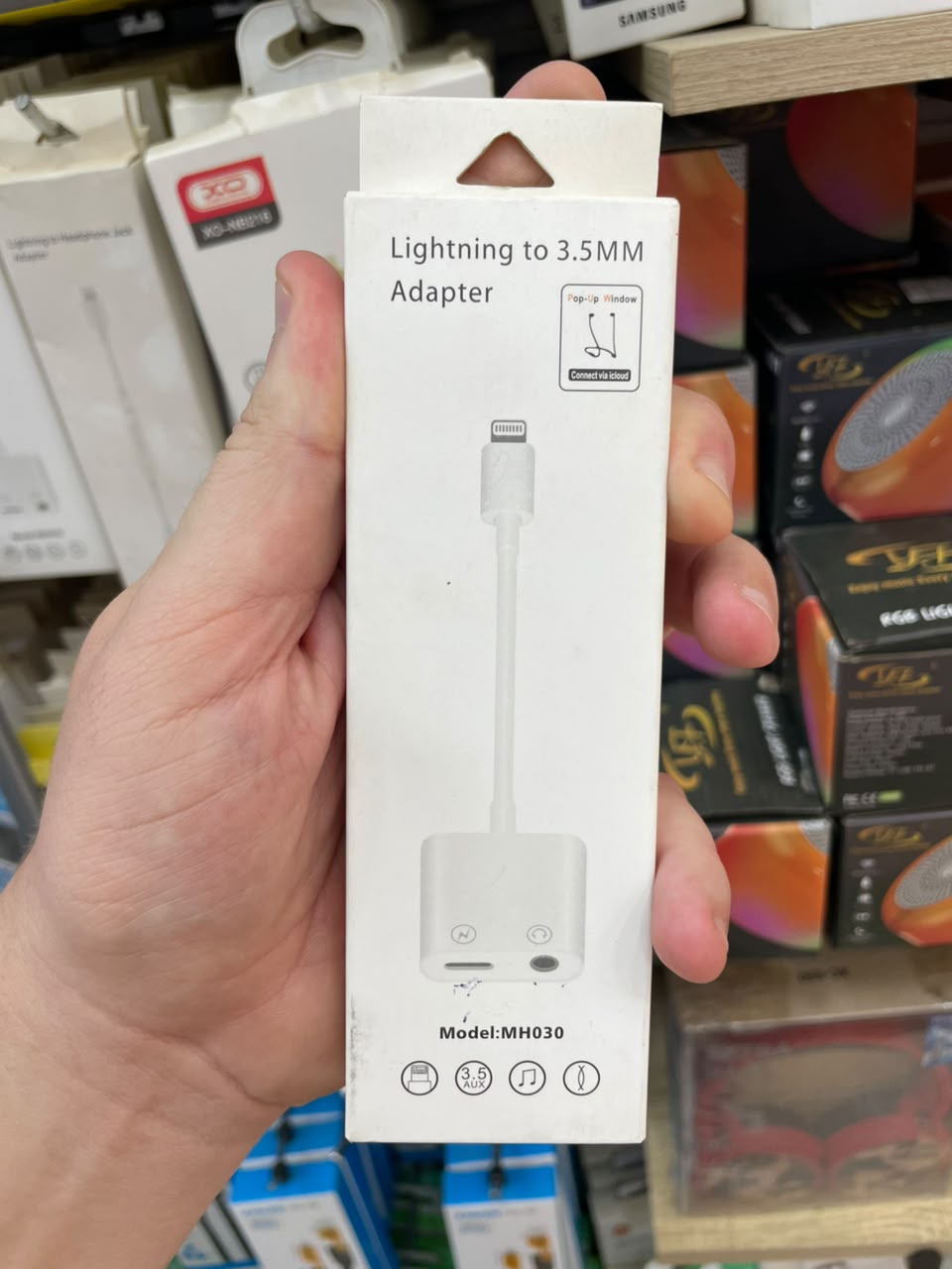 Adaptateur 2 en 1 Lightning vers Jack 3.5mm - MH030