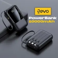 Batterie Externe Powerbank Zevo P40 10 000 mAh - 4 Câbles Intégrés & Torche LED