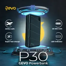 Batterie Externe Powerbank Zevo P30 20 000 mAh - Fast Charge & Ports Multiples
