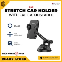 Support Voiture Smartphone Extensible à Ventouse Yesido C40