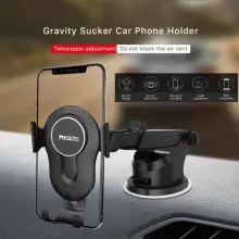 Support Voiture Smartphone Gravitationnel Yesido C44 - Ventouse & Bras Télescopique