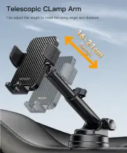 Support Voiture Ventouse Télescopique Yesido C173 360°
