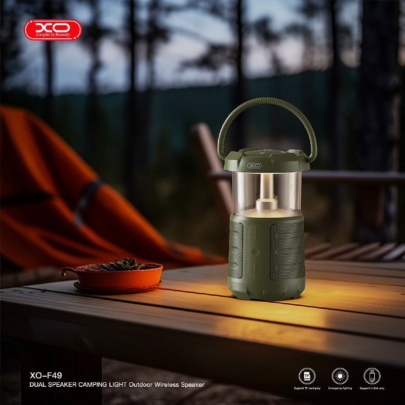 Enceinte Bluetooth Lanterne Camping XO-F49 Dual Horn