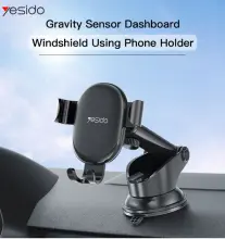 Support Téléphone voiture Ventouse Yesido C120 | Verrouillage Gravité