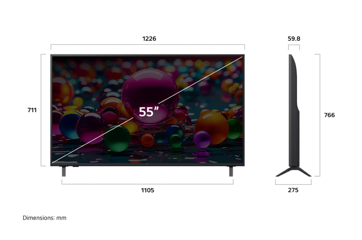 Smart TV LG UHD 55" UA85 4K HDR10 Pro AI