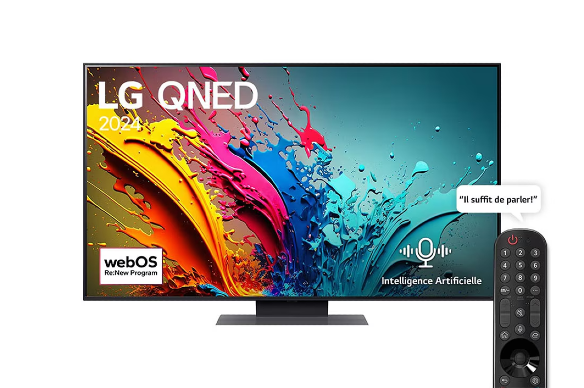 TV 4K LG QNED86 55 Pouces Smart TV AI HDR10