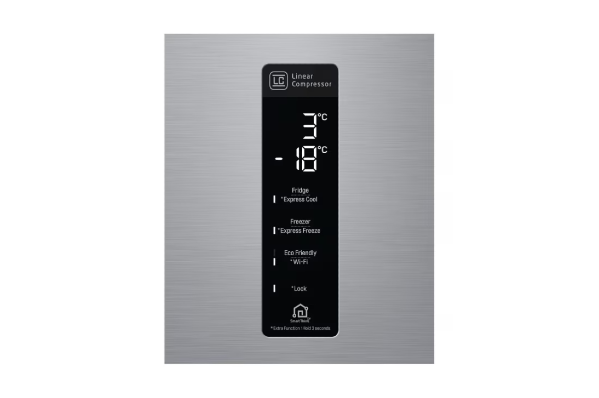Réfrigérateur LG Combiné 451L Argent Platine