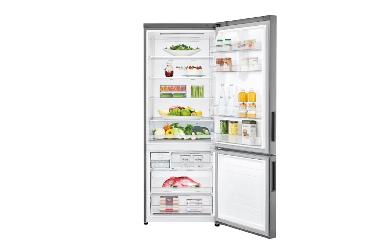 Réfrigérateur LG Combiné 451L Argent Platine
