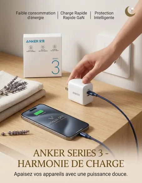Chargeur Rapide ANKER Series 3 - Technologie GaN