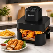 SONASHI air fryer puissance 1600W et double capacité