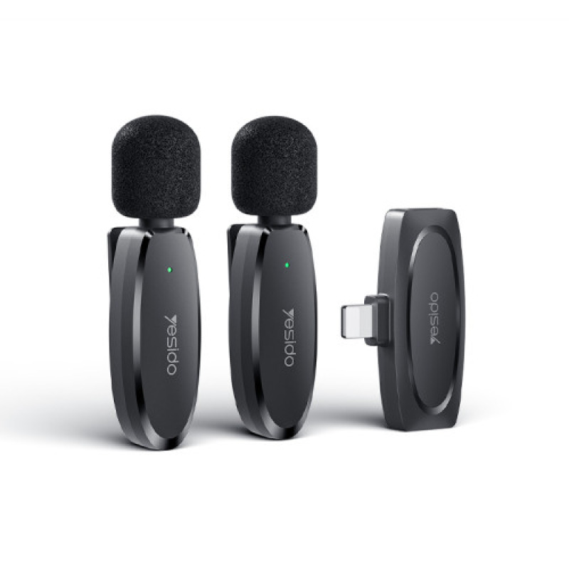 Double Micro Cravate Sans Fil Yesido KR14 2.4GHz IA