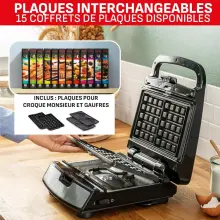 Tefal SW853D12 Machine à Gaufres et Croques