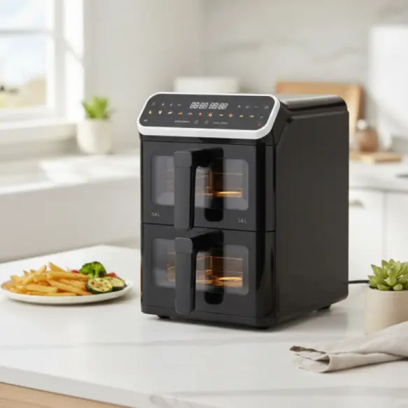 Techwood  cs-9011 friteuse airfryer duo 11.2L