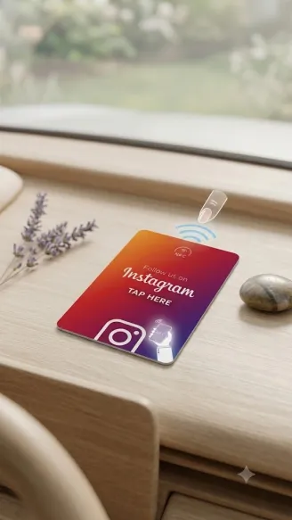Carte Connectée NFC Instagram - Réseaux Sociaux