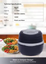 FANCY MIRACLE 11 Litres  friteuse  1300 wat  RA-131