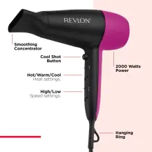 Revlon  RVDR5347 Easy Heat  Sèche cheveux 2000W Ionique
