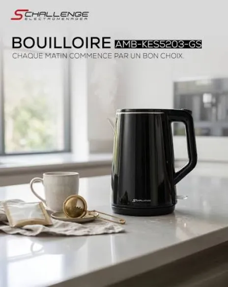Bouilloire AMB-KES5203-GS 1.5L Double Paroi 2200W