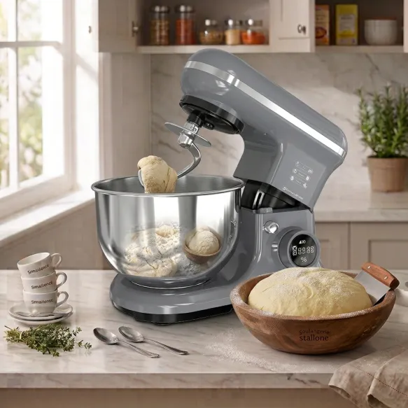 Robot Pétrin Puissant 1900W AMB-1555N Bol Inox 5.5L & Tactile