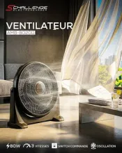 Ventilateur AMB-BO2011 80W - 5 Lames 50cm & 3 Vitesses