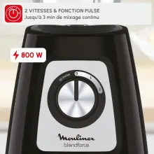 Moulinex blender mixeur 800w 1.75L LM439D10
