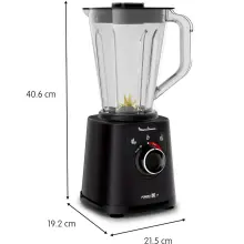 Moulinex blender Perfect Mix+ en verre 1200w LM88A8