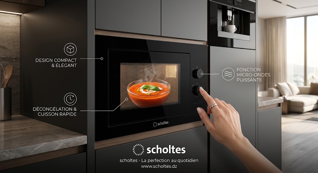 Scholtès SOMG1311B Micro-Ondes Encastrable Combiné 34L