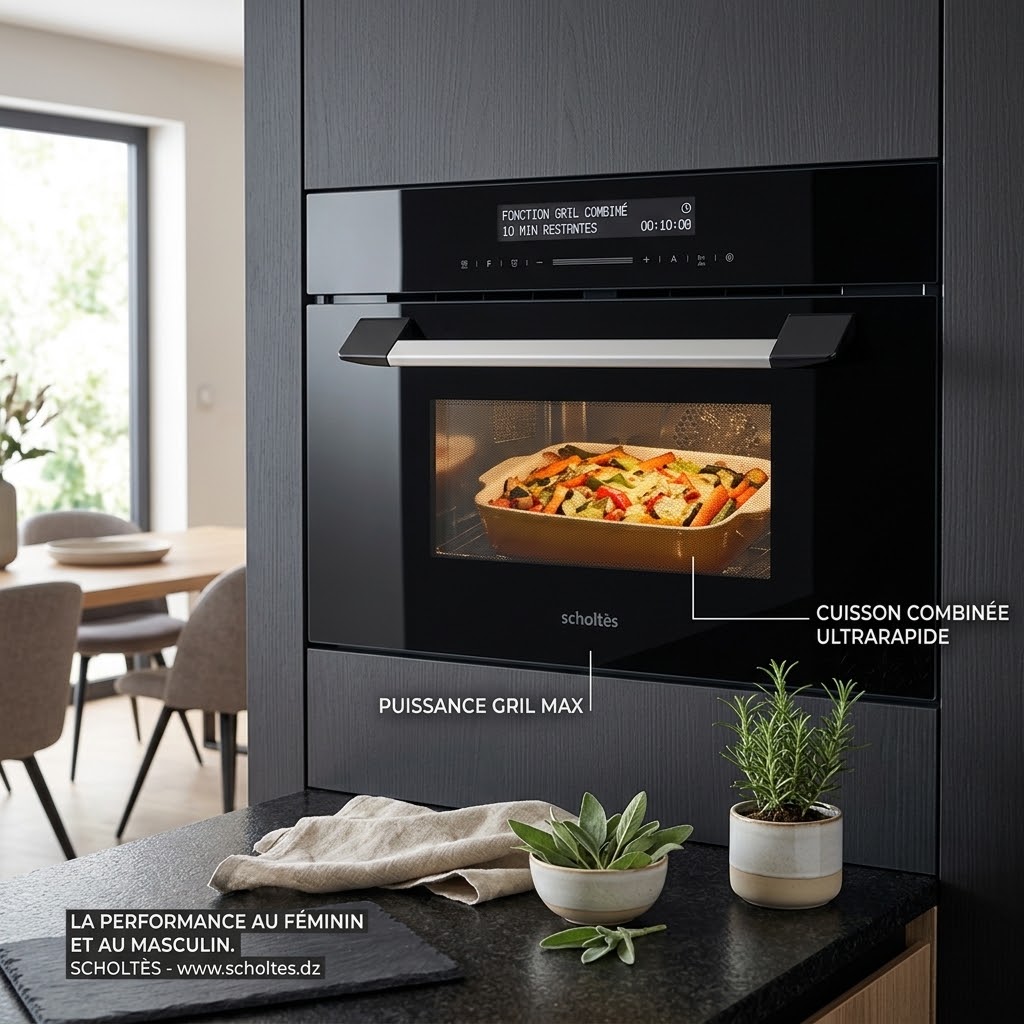 Scholtès SOMG1312B Micro-Ondes Encastrable Combiné