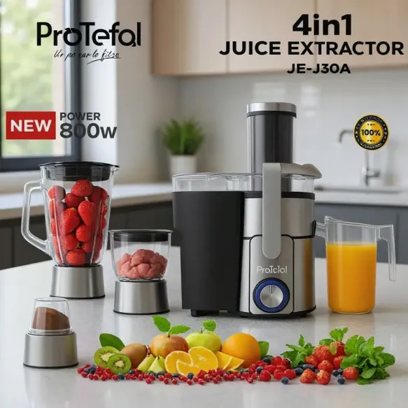 Centrefigeuse Multifonction 5En1 800W Avec 2Vitesses E fonction Pulse ProTefol JE-J30A