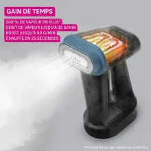 Calor dt8755 Pure Force Défroisseur 3en1 vertical/horizontal - 1800w - Bleu
