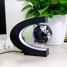 Globe magnétique en lévitation avec lumière LED