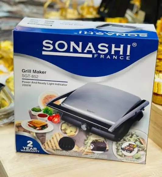 Panineuse Grill Sonashi antiadhésives 2000 W SGT-852
