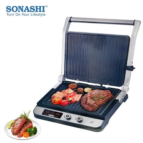 Panineuse SONASHI Grill et Barbecue 2000W SGT-860