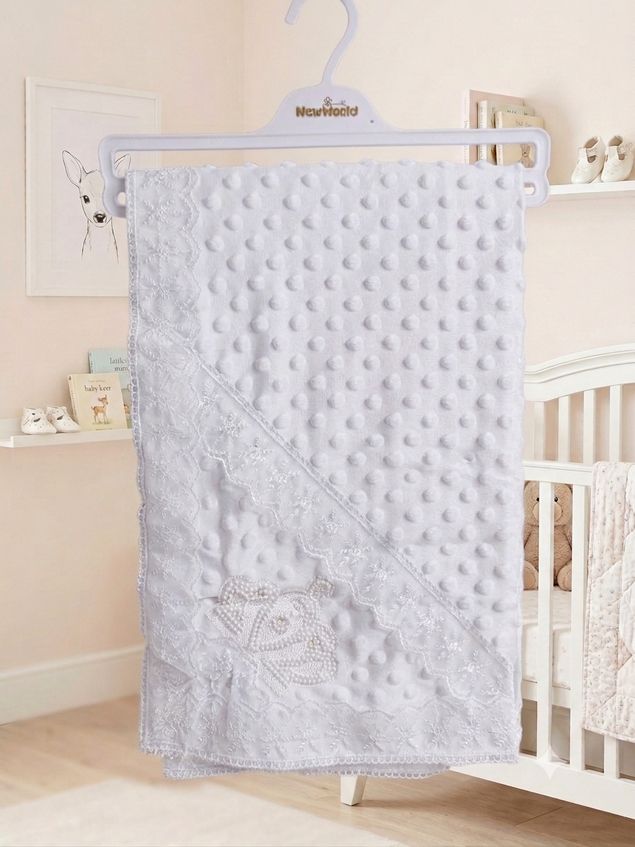 Drap bébé brodé