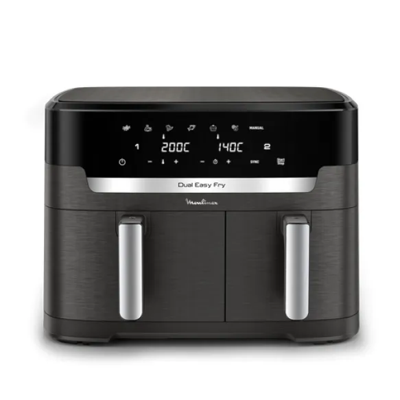 Air fryer Moulinex Easy Fry Dual XXL 11L, 2 tiroirs, Cuisson synchronisée EZ942HF0