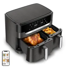 Air fryer Moulinex Easy Fry Dual XXL 11L, 2 tiroirs, Cuisson synchronisée EZ942HF0