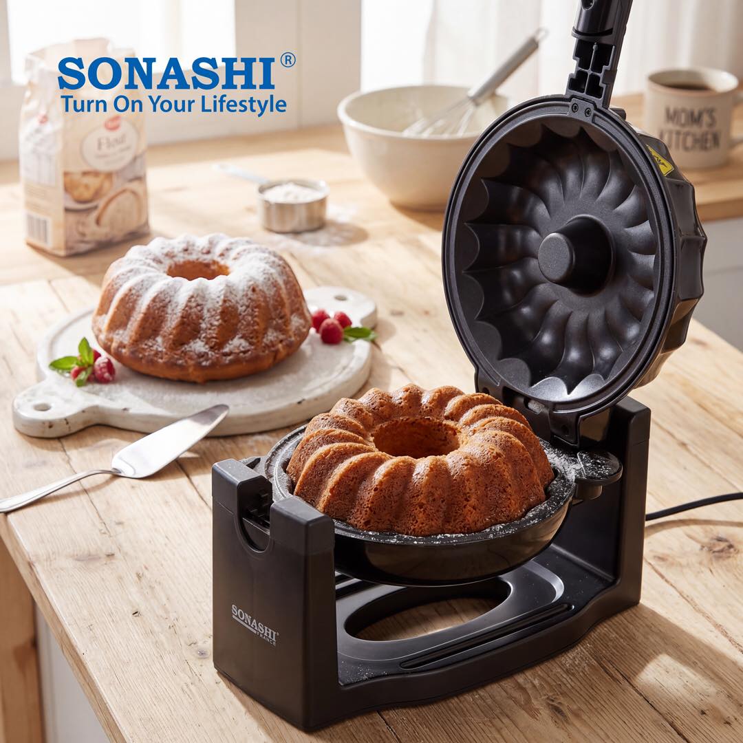 SONASHI CAKE MAKER 1200W et un systéme de rotation -SBCM-866