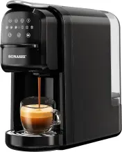 SONASHI COFFEE MAKER 3en1(capsules Nespresso, Dolce Gusto, café moulu) et de 20 bars- SCM-4985