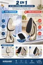 Sonashi DEFROISSEUR ET FER AREPASSE 2EN1 SI-5096 1800W