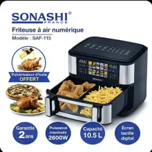 Sonashi friteuse a air numerique 10.5L SAF-115