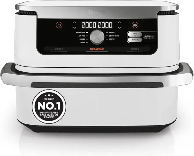 Friteuse sans huile Ninja10.4l  Foodi Flex AF500EUwh blanc