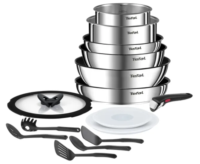 Série batterie tefal Ingenio Emotion L897SF04 Set 15 pièces - Induction