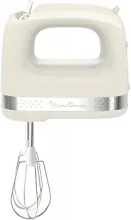 Batteur Moulinex Soleil 2 Vitesses + 2 Jeux de Fouets Ivoire HM211A11