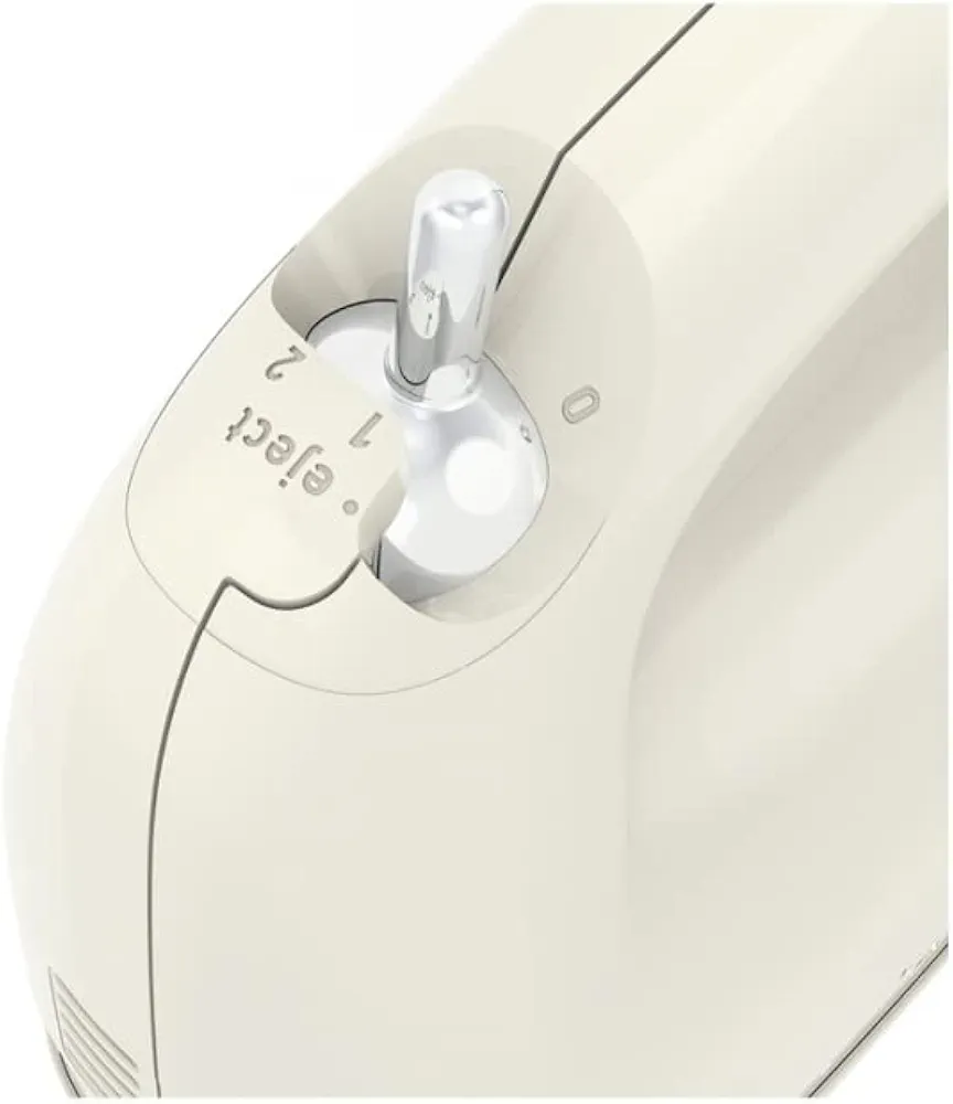 Batteur Moulinex Soleil 2 Vitesses + 2 Jeux de Fouets Ivoire HM211A11