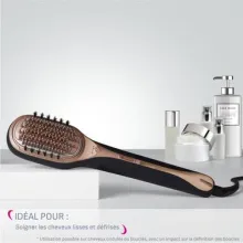 Brosse vapeur Réparatrice Rowenta Hair Therapist Or Rose - CF9940F0