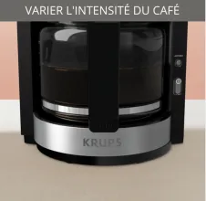 Krups machine à Café en Verre 10 tasses 1100 W Proaroma Plus km321