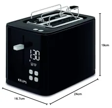 Krups Grille-pain 7 niveaux de brunissage Écran tactile Smartn Light KH641810
