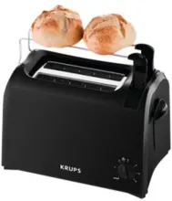 Krups grill pain Crumb Box 6 Toast Levels Lifting Function 2 Slots for 2 Slices 700W Pro Aroma KH1518