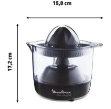Moulinex Presse Agrumes Electrique 25W 0,45L Noir Ultra Compact PC120870