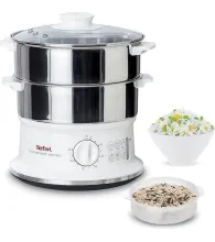 Tefal Cuiseur Vapeur 2 Bols en Acier Inoxydable 6 litres VC145130